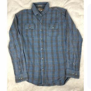 Free Nature Men's Flannel Shirt Plaid REGULAR FIT